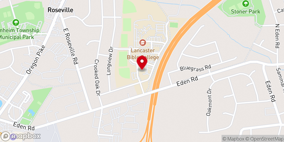 Map showing location of Good Shepherd Chapel