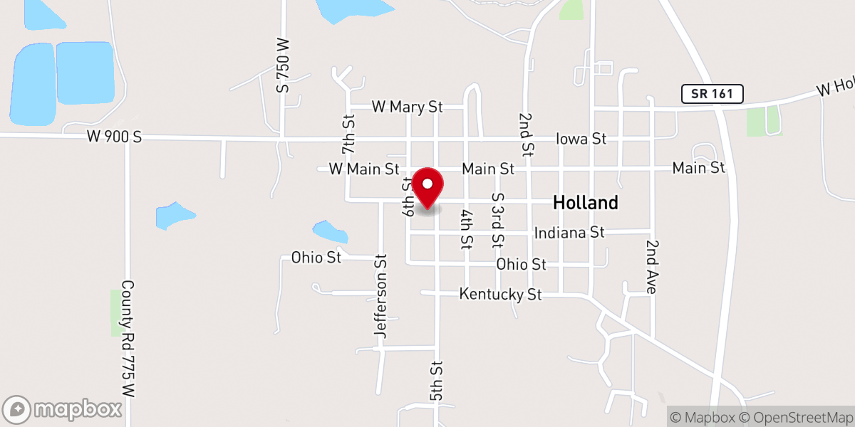 Map showing location of Augustana United Church of Chirst