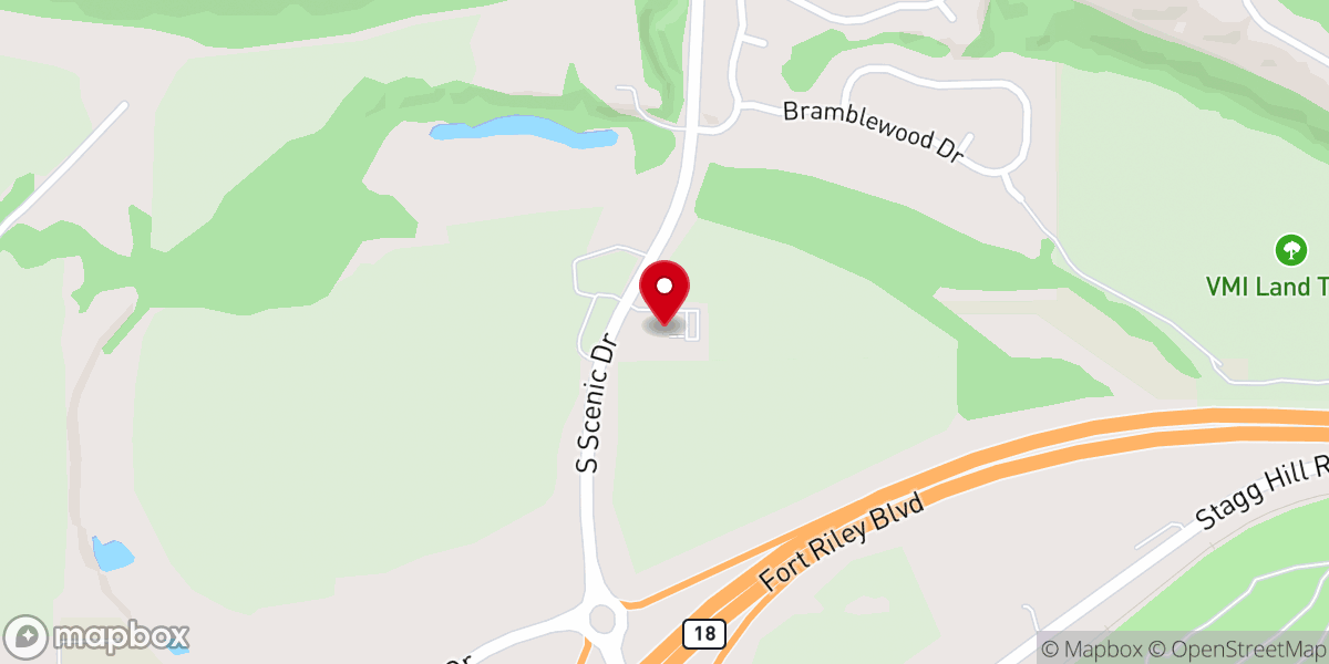 Map showing location of Faith Baptist Church