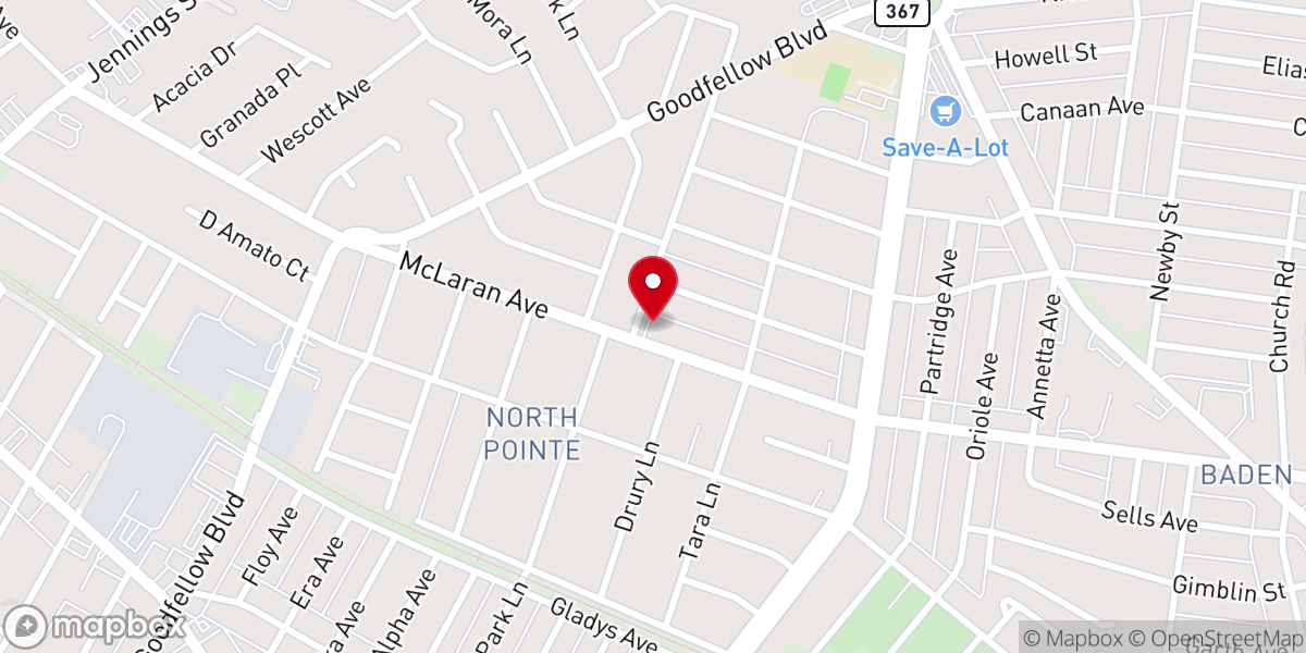 Map showing location of New Mount Zion