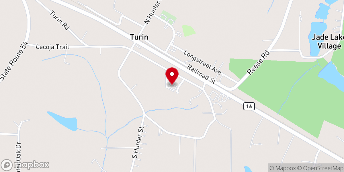 Map showing location of China Grove Community Church ( China Grove MBC)