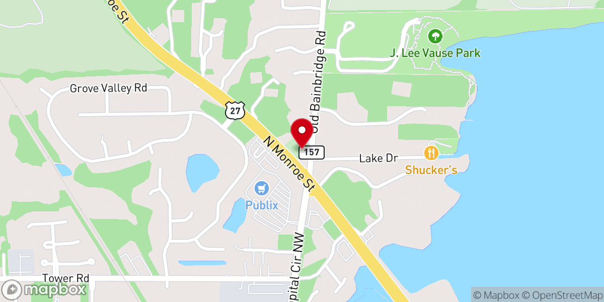 Map showing location of St Mark Primitive Baptist Church