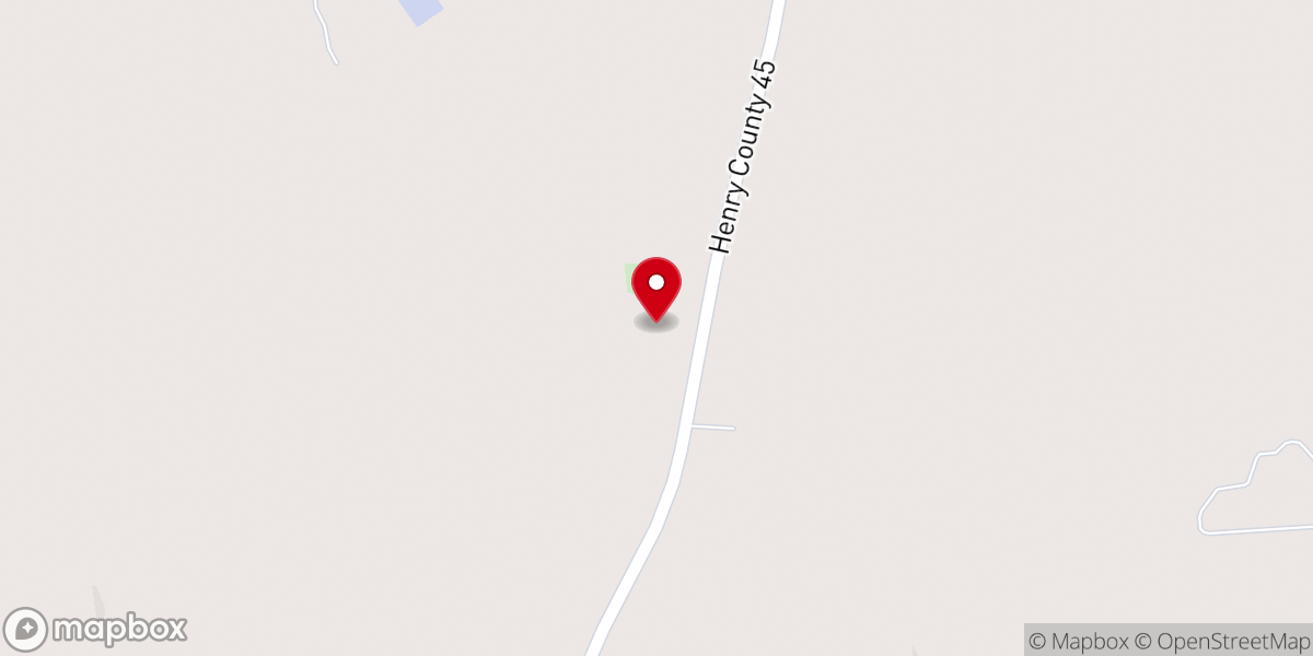 Map showing location of Tolbert Baptist Church