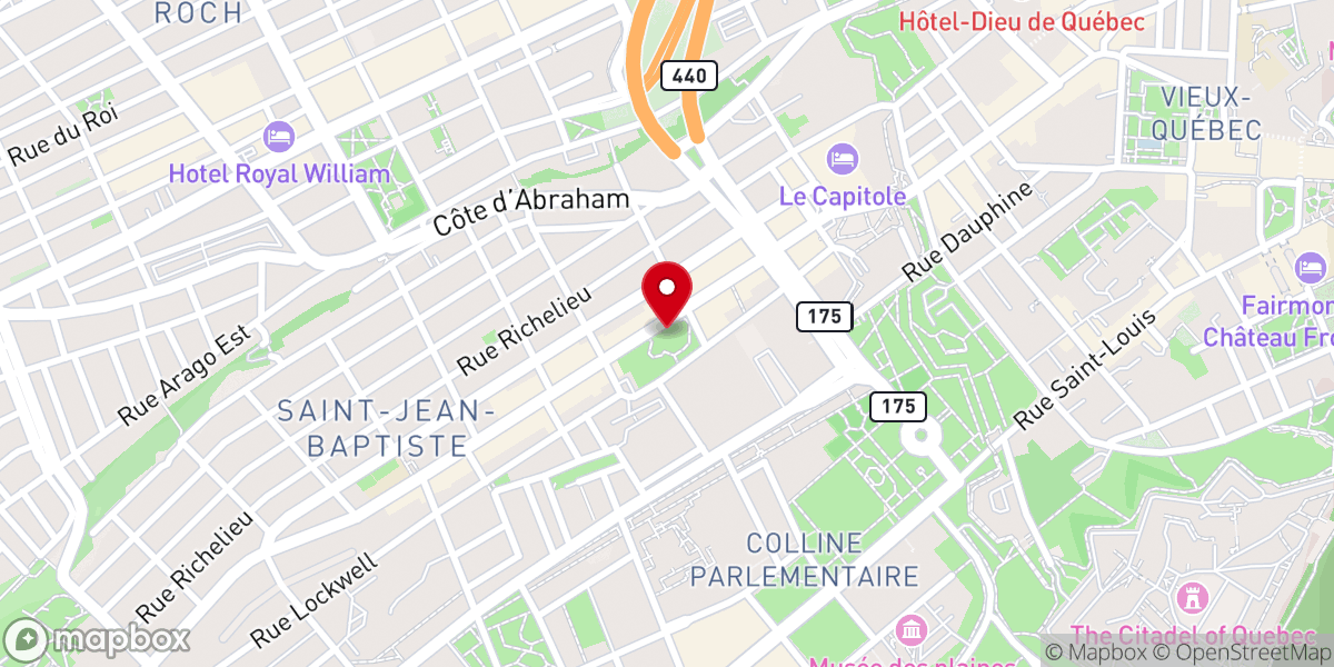Map showing location of Saint Matthew Anglican Cemetery