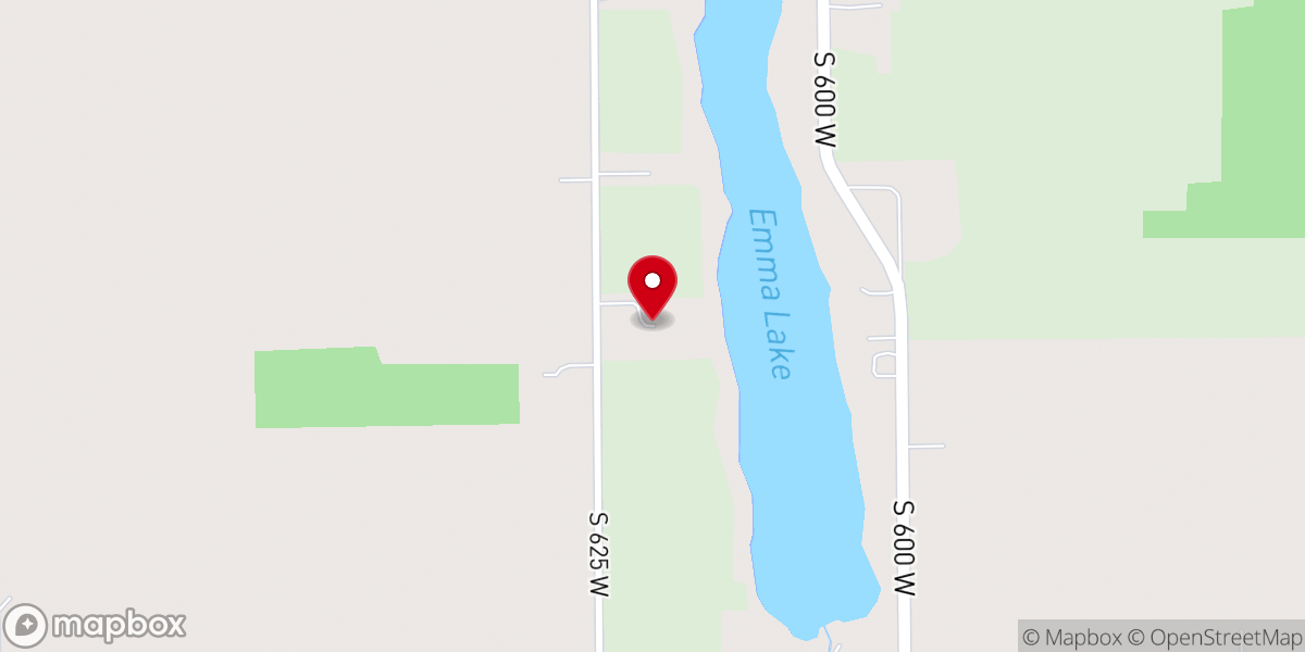 Map showing location of Lakeside Occasions