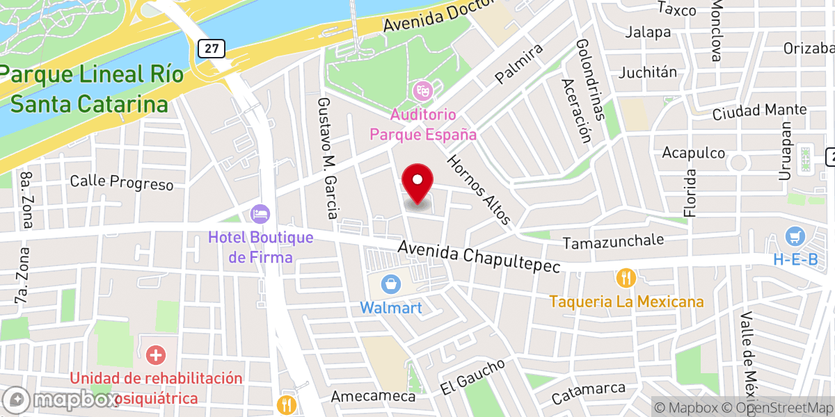 Map showing location of IECE Col. Buenos Aires