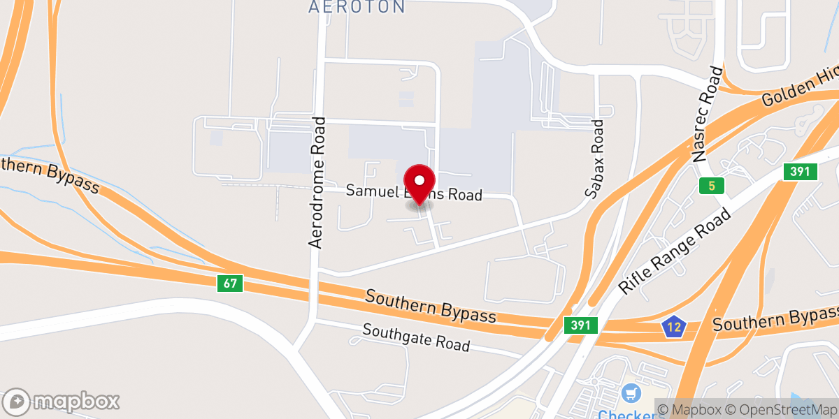 Map showing location of Crystal Church
