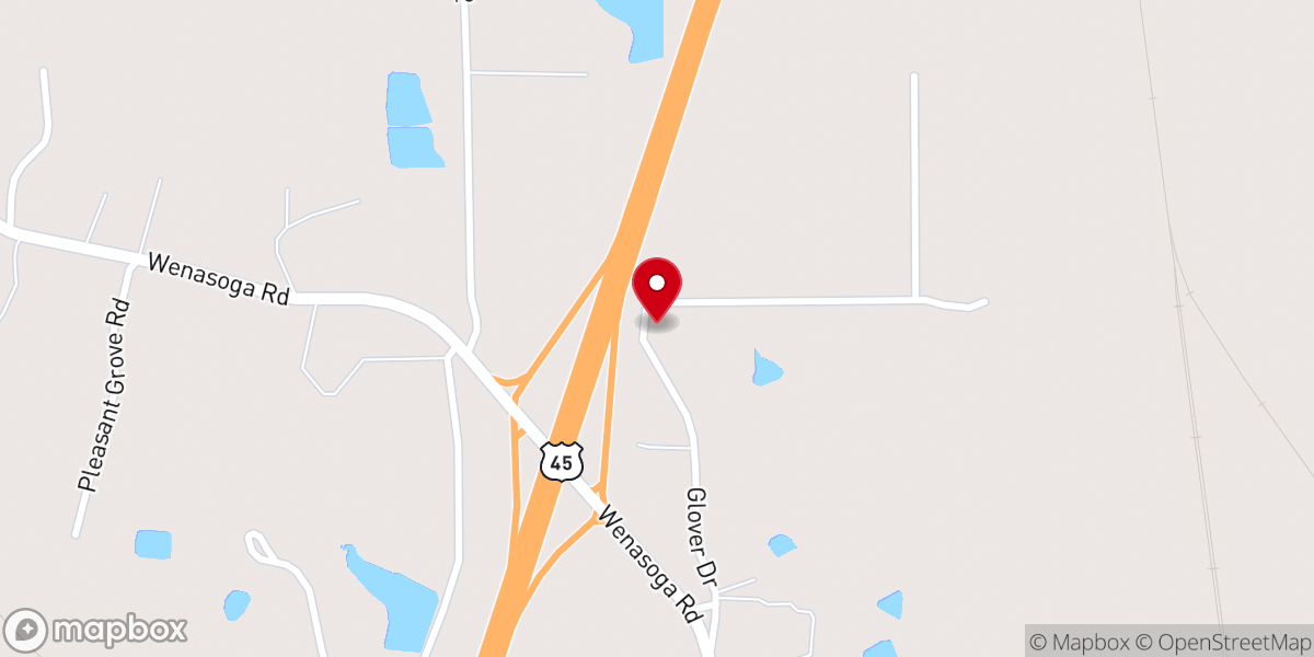 Map showing location of Gospel Tabernacle