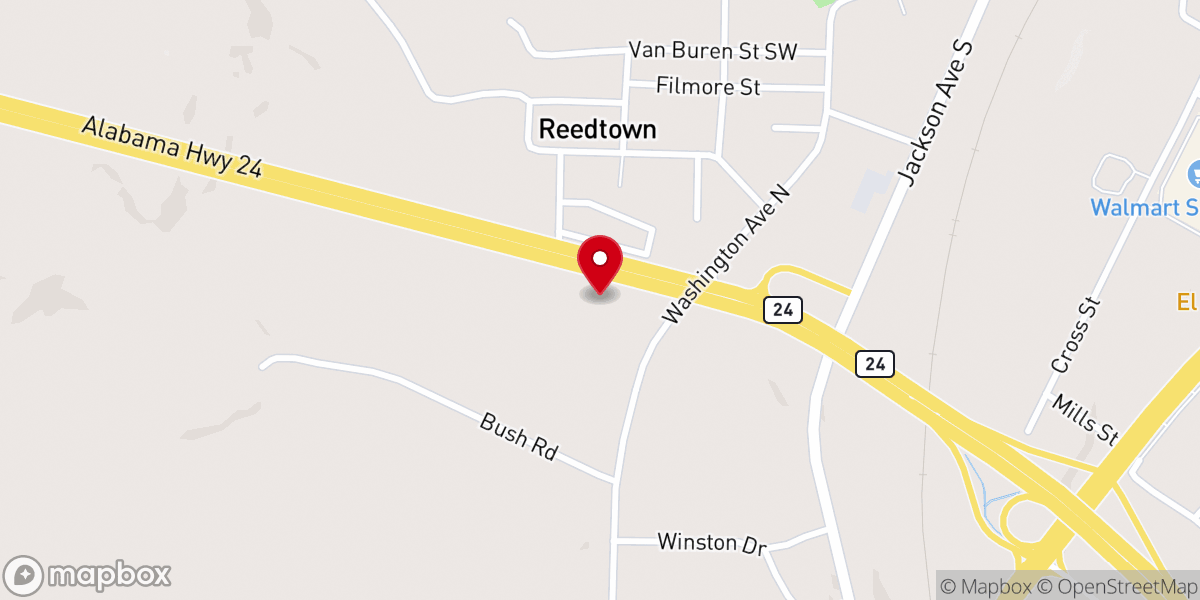 Map showing location of Calvary En Español Russellville