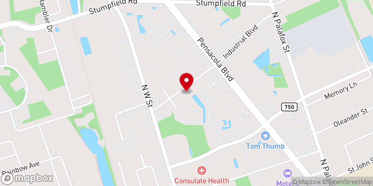 Map showing location of Pensacola House of Prayer