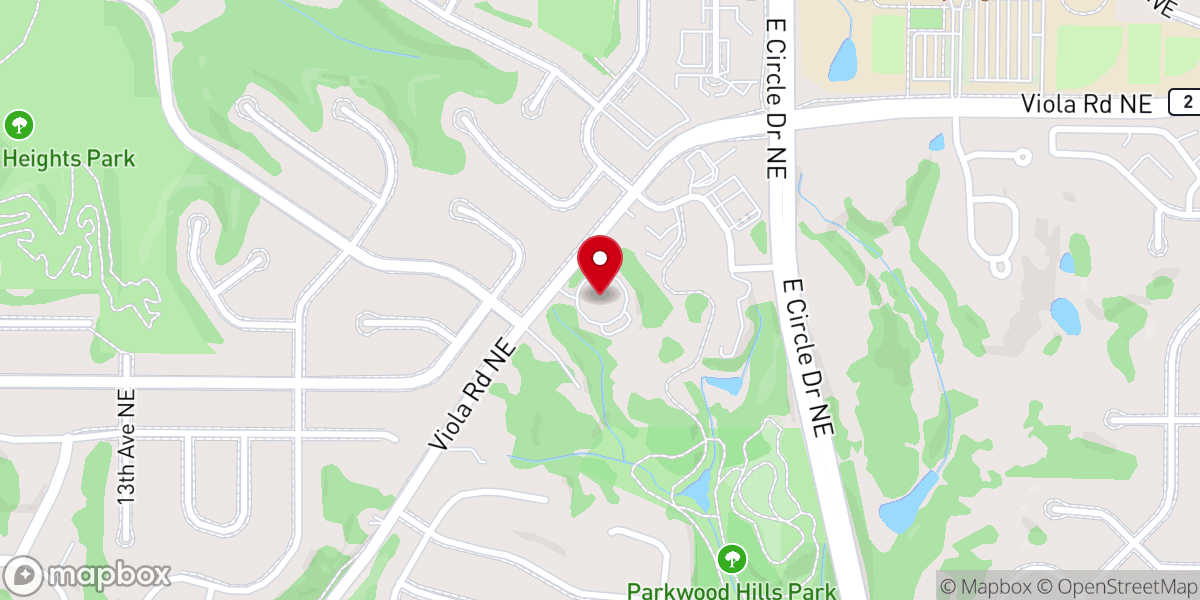 Map showing location of Our Savior's Lutheran Church