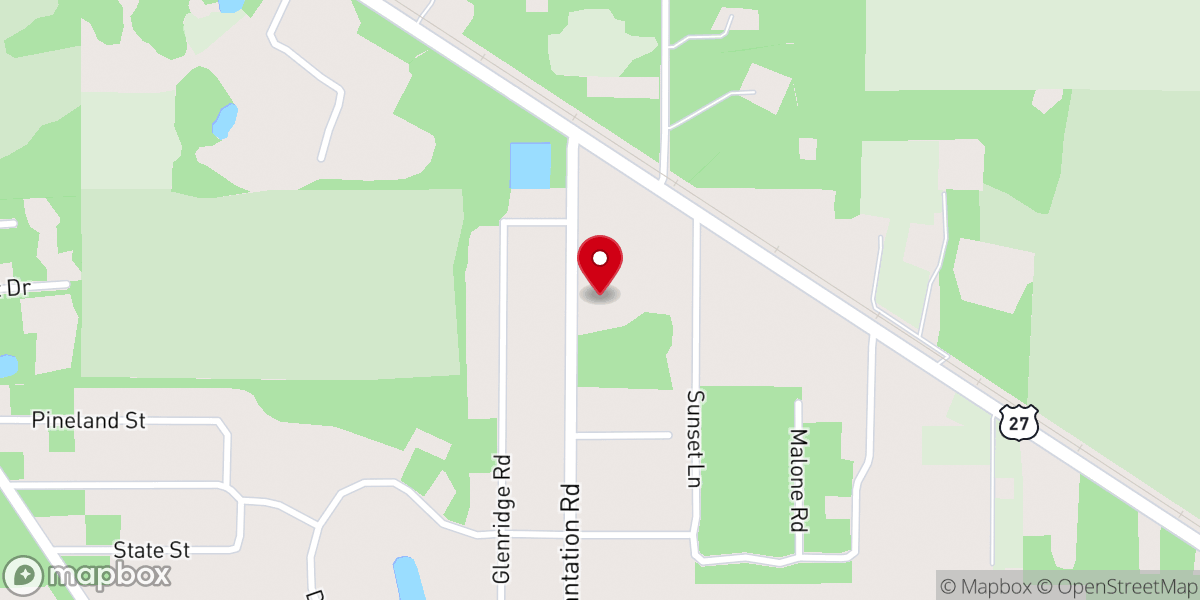 Map showing location of First Presbyterian Church
