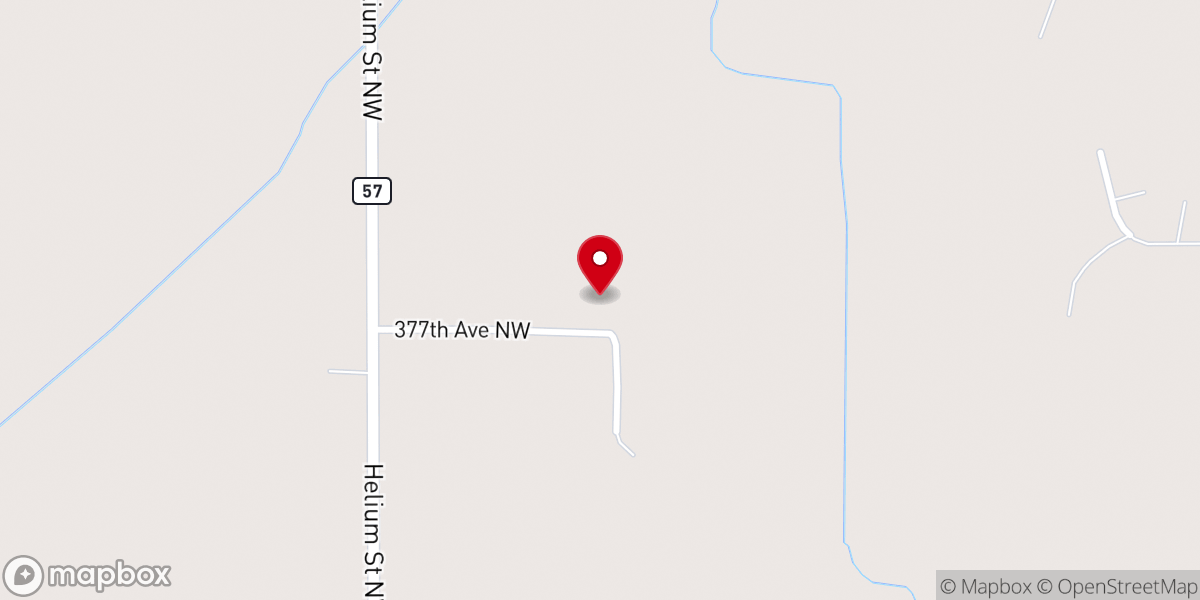 Map showing location of Dalbo Baptist Cemetary