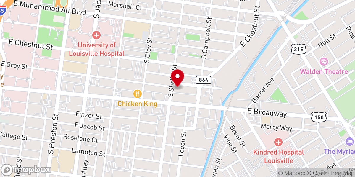 Map showing location of St. Martin of Tours Catholic Church