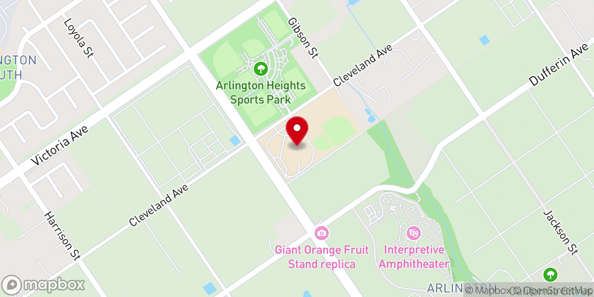Map showing location of Bethel Christian Center