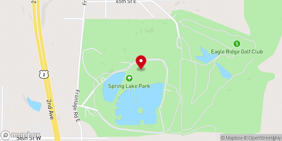 Map showing location of Spring Lake Park