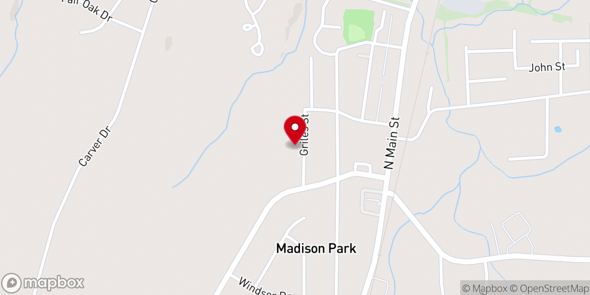 Map showing location of New Beginnings Baptist Church
