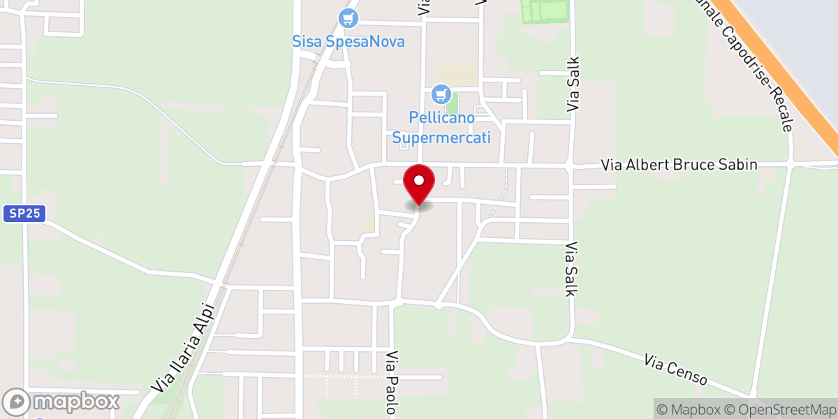 Map showing location of Parrocchia Ss.Salvatore