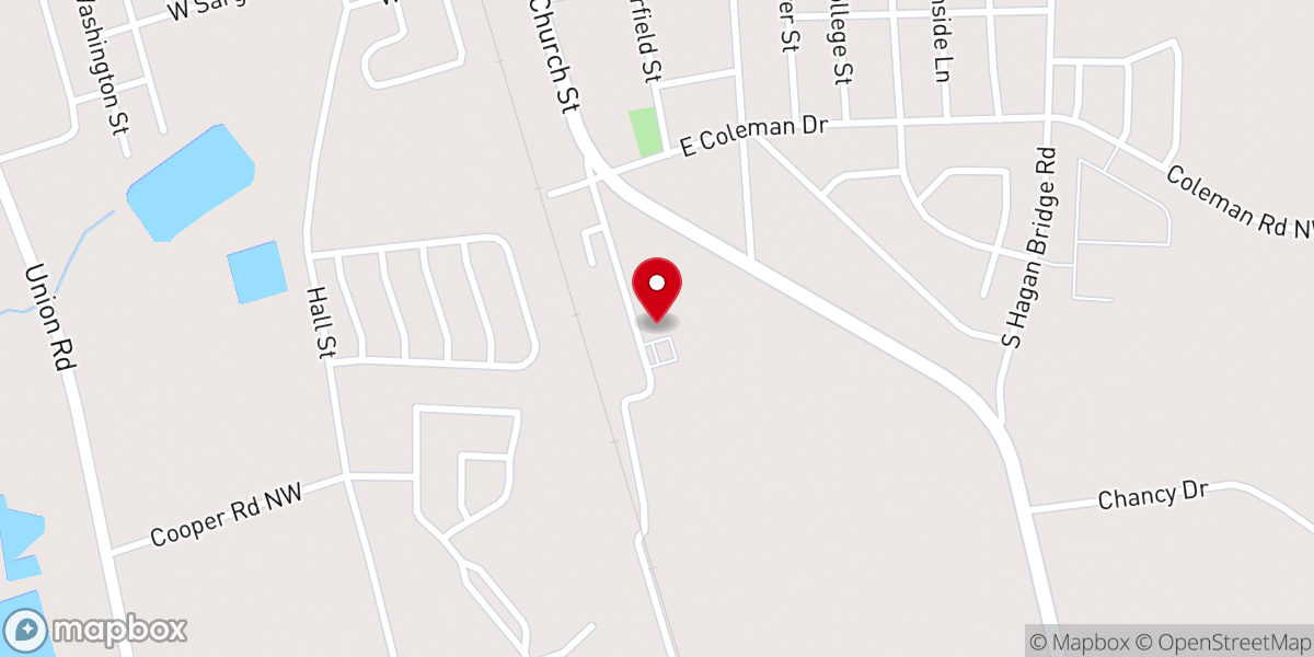 Map showing location of Sonrise Baptist Church