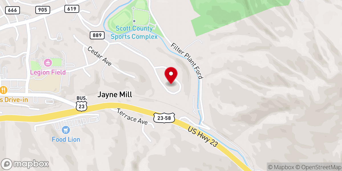 Map showing location of Gateway Baptist Church Gate City