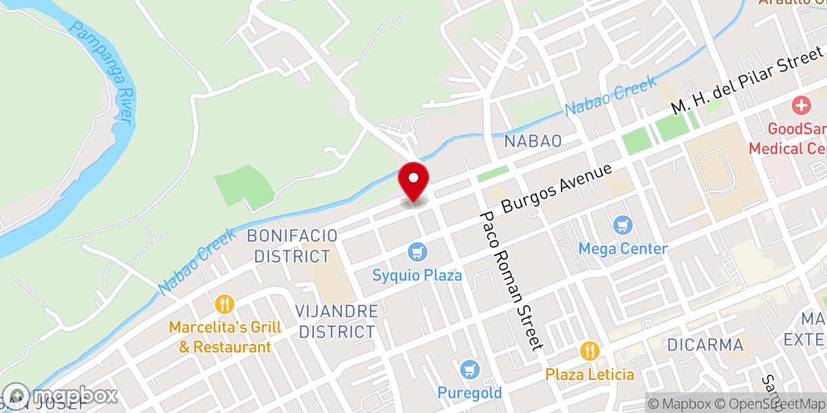 Map showing location of Salt & Light Cabanatuan