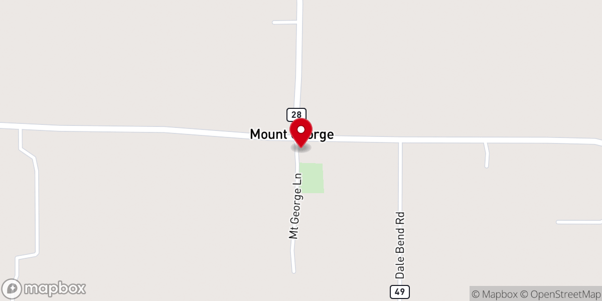 Map showing location of Mount George Church Of Christ