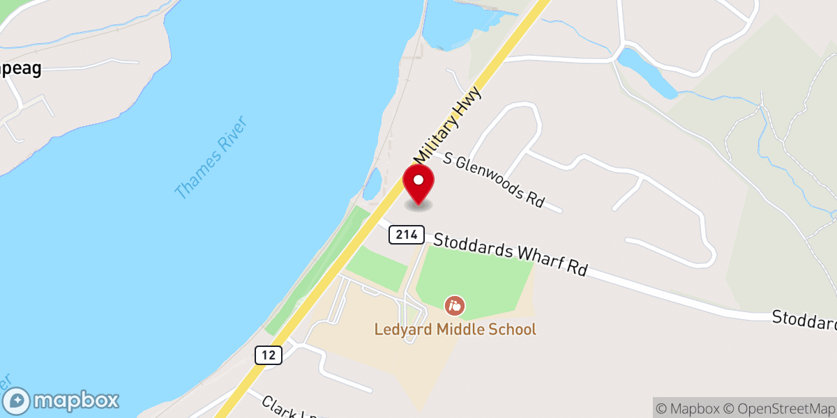 Map showing location of Saint Davids Episcopal Church
