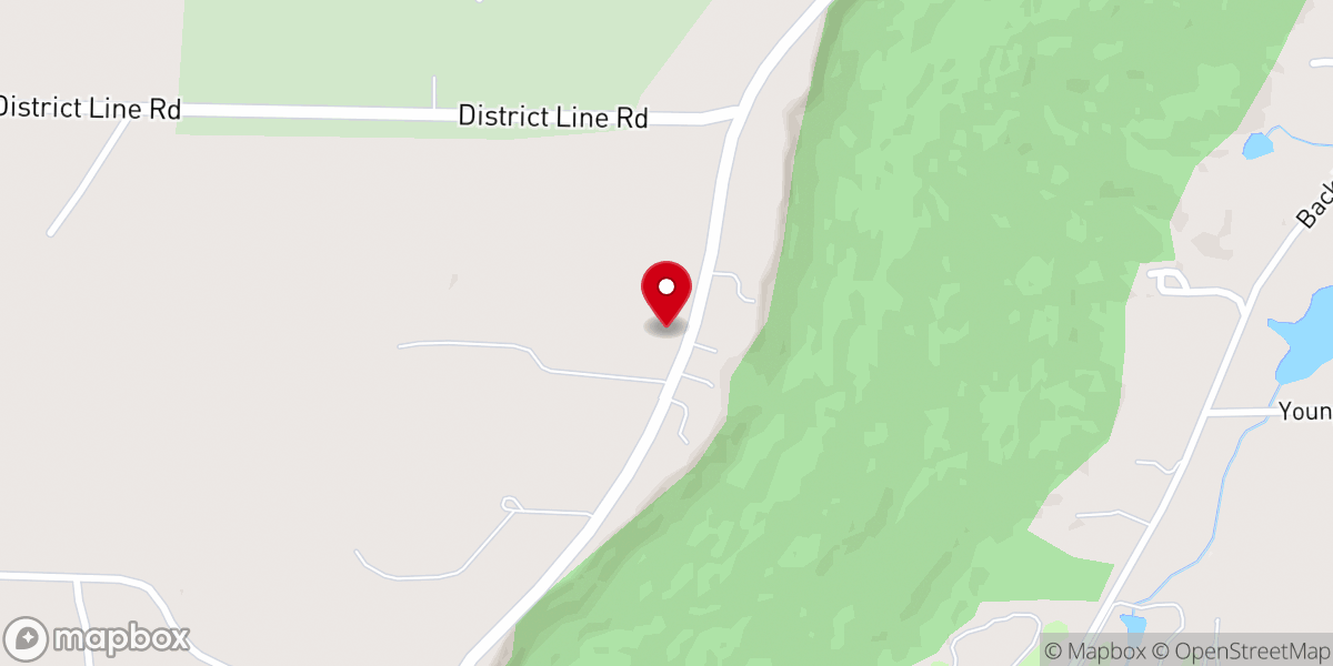 Map showing location of Pleasant Grove Baptist Church
