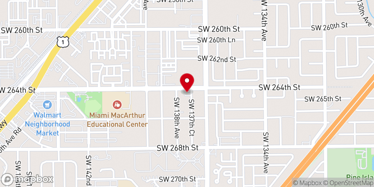 Map showing location of First St John Missionary Baptist