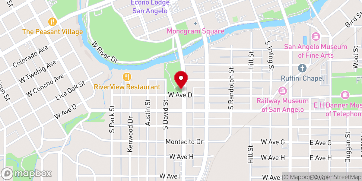 Map showing location of Christian Science Society