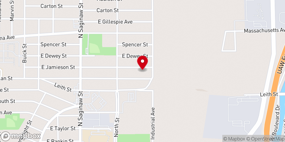 Map showing location of Providence Baptist Church