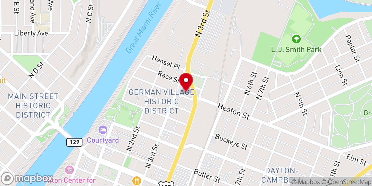 Map showing location of Cressmont Baptist Church