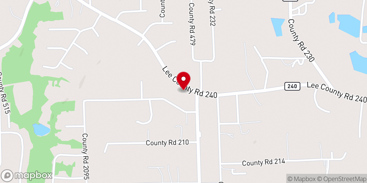 Map showing location of New Testament Baptist Church