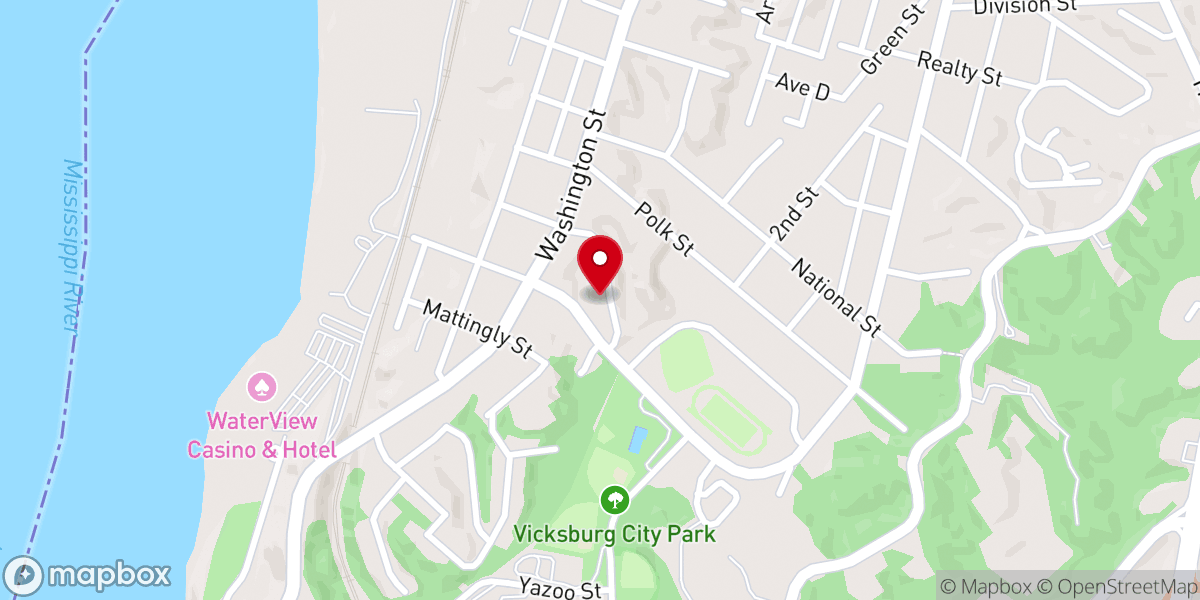 Map showing location of Holly Grove Missionary Baptist