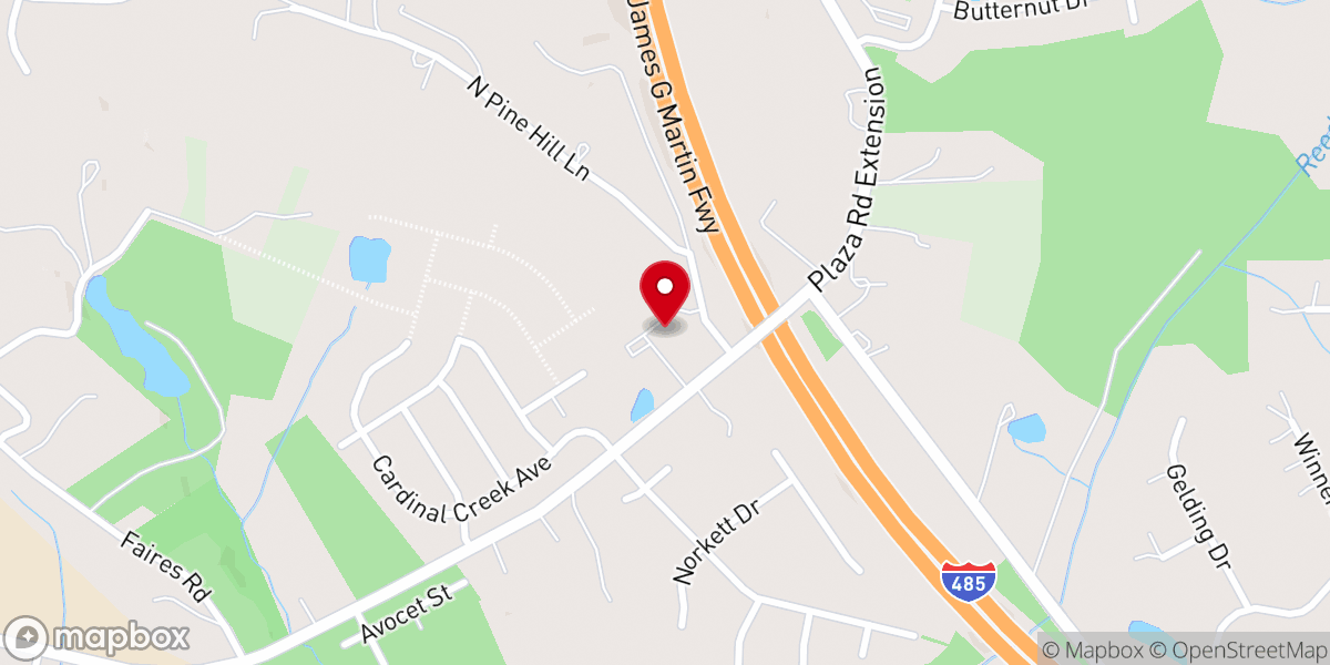 Map showing location of Laurel Baptist Church