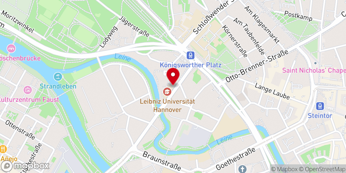 Map showing location of Russische Orthodoxe Kirche Ikone ZNAMENIE, Hannover, Moskauer Patriarhat