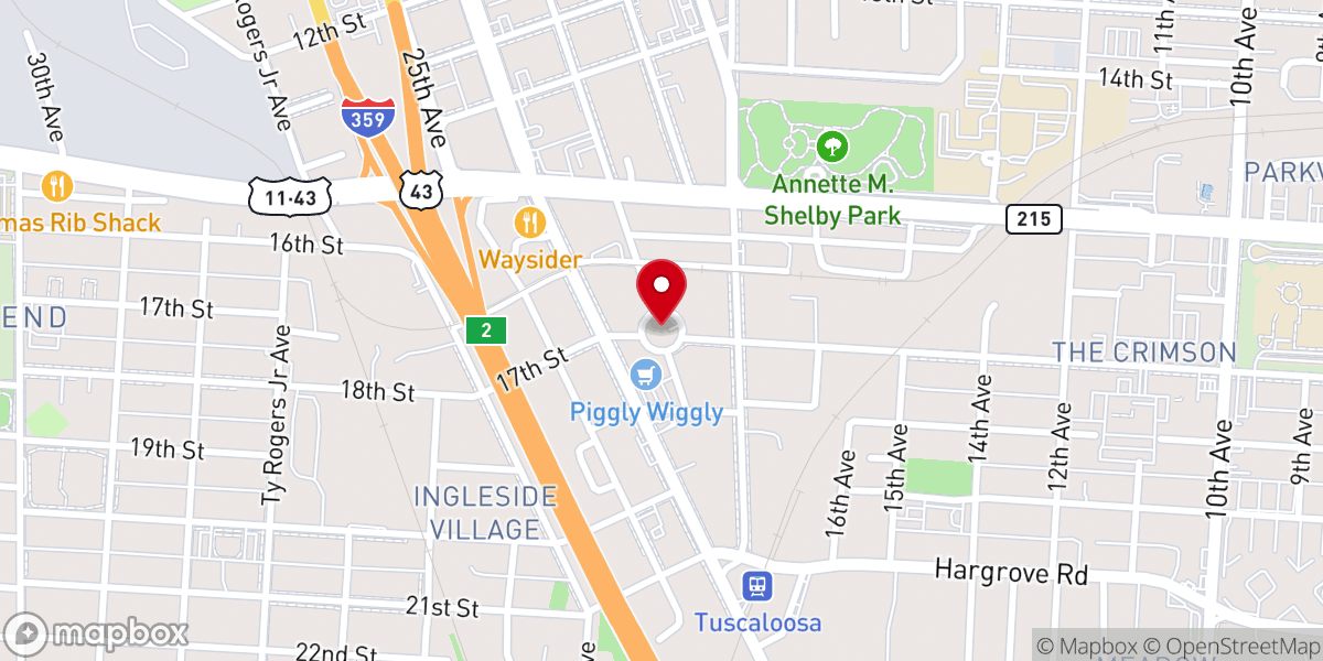 Map showing location of Historic Drish House