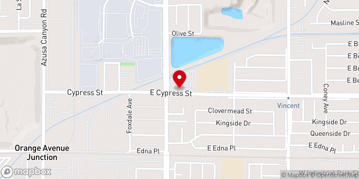 Map showing location of Our Lady of Guadalupe Catholic Church