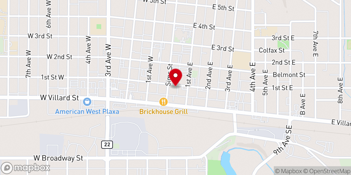 Map showing location of Mt Calvary Bible Church