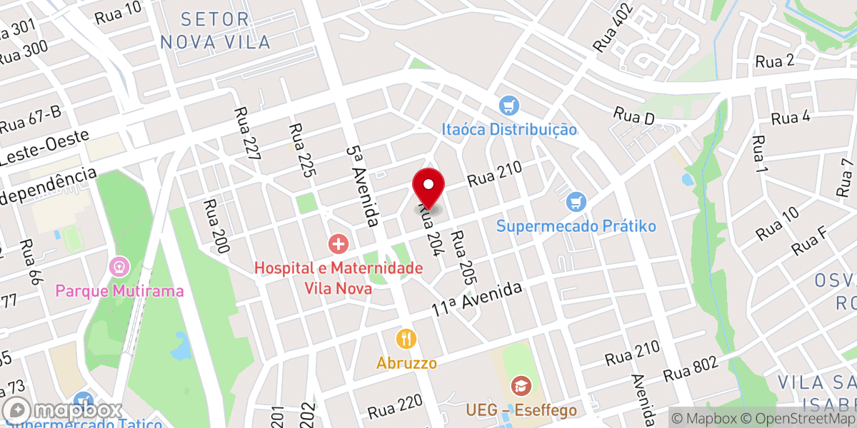 Map showing location of IBVN Church - Goiânia