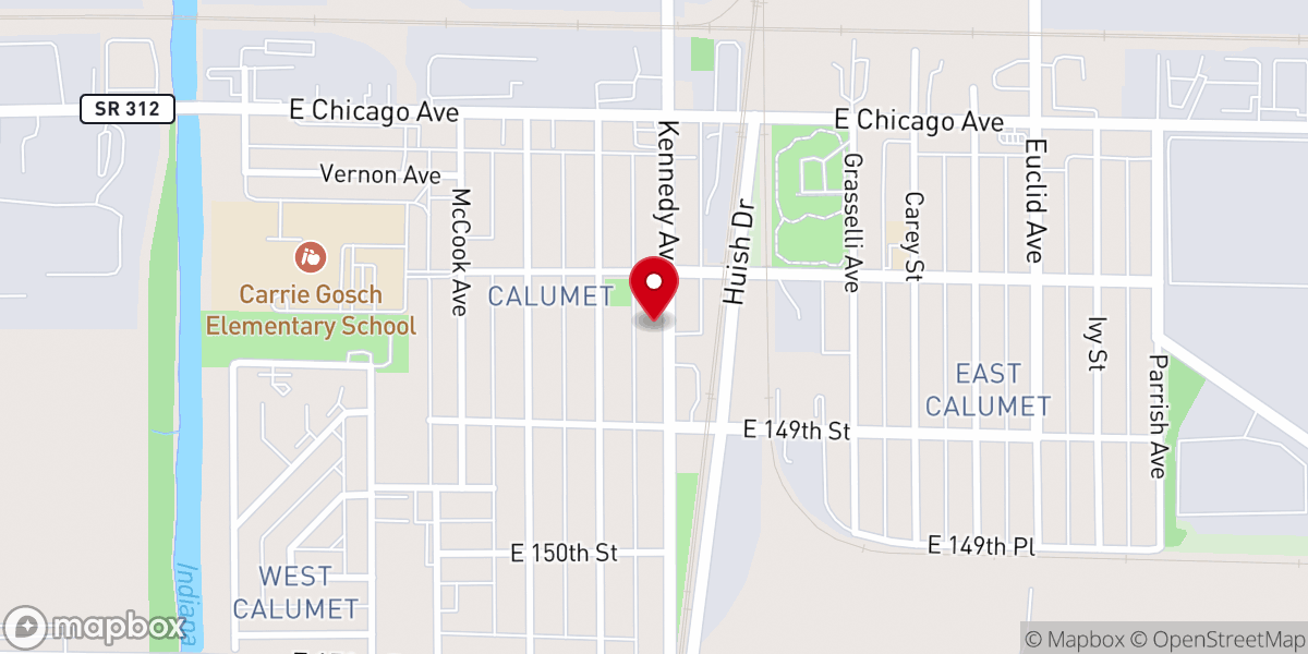 Map showing location of Greater Works Deliverance Ministries