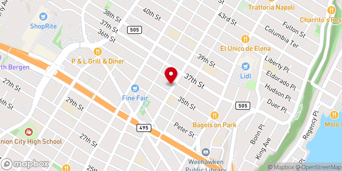 Map showing location of IGLESIA EVANGELICA EXODO