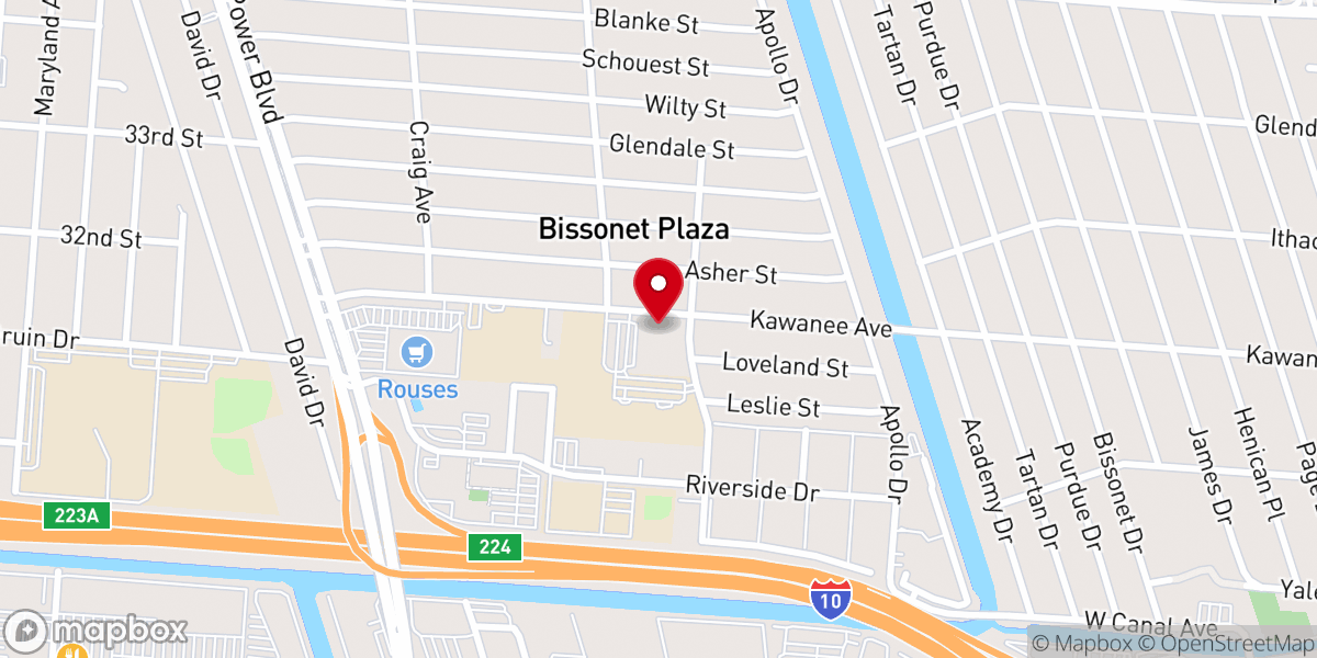 Map showing location of St Philip Neri Church