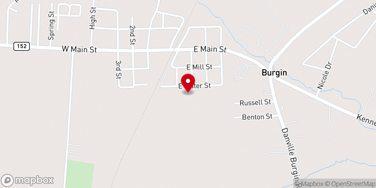 Map showing location of Little Zion Baptist Church