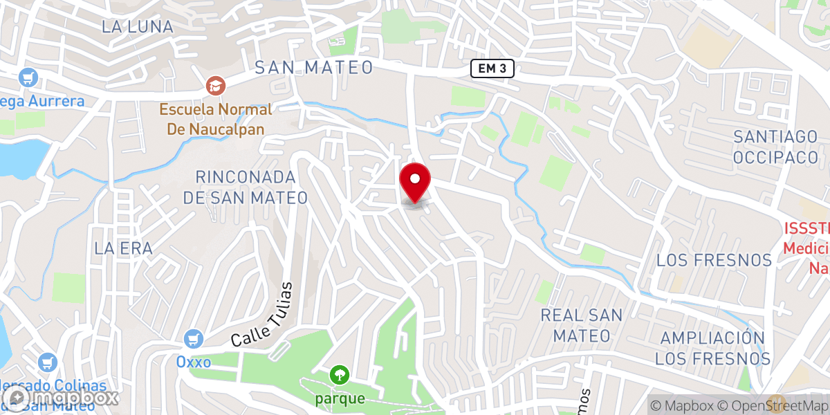 Map showing location of Iglesia Cristiana Bethesda