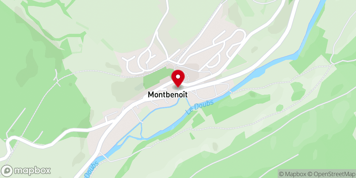 Map showing location of Abbaye de Montbenoît - Musée de la République du Saugeais