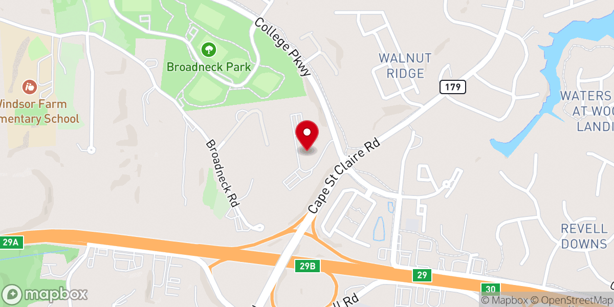 Map showing location of Saint Andrew by the Bay Catholic Church