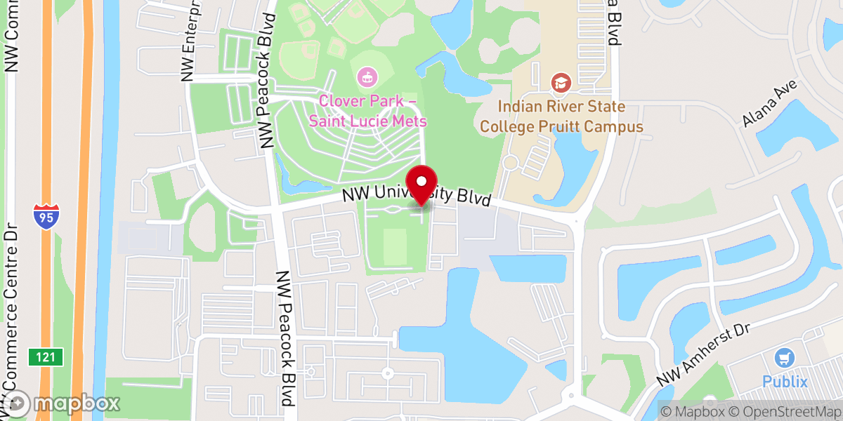 Map showing location of St Lucie County Education Foundation Inc
