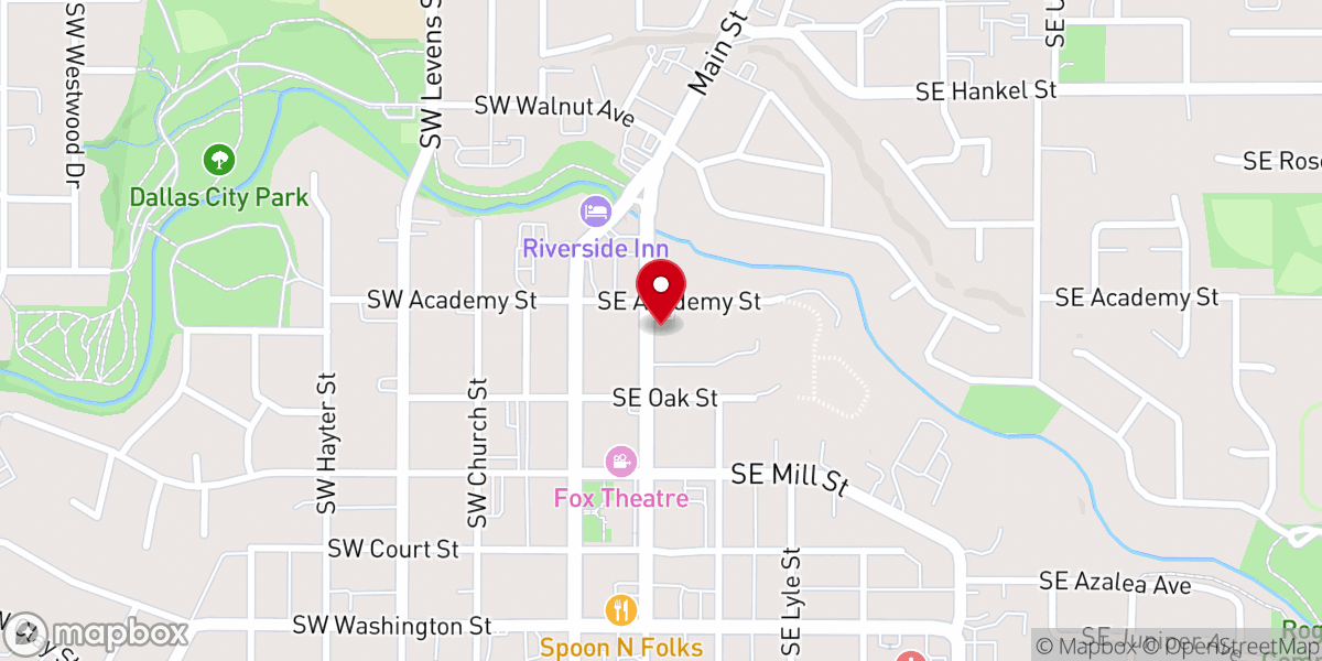 Map showing location of Calvary Chapel Dallas