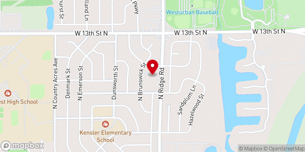 Map showing location of Messiah Evangelical Lutheran Church